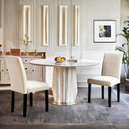 VECELO Upholstered Dining Chairs Set of 2 Parson Classic Upholstered Dining Chair,Modern 37 Parson Chairs