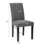 VECELO Upholstered Dining Chairs Set of 2 Parson Classic Upholstered Dining Chair,Modern 37 Parson Chairs