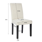 VECELO Upholstered Dining Chairs Set of 2 Parson Classic Upholstered Dining Chair,Modern 37 Parson Chairs