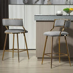 26 Counter Height Bar Stools Corduroy Kitchen Island (Set of 2)