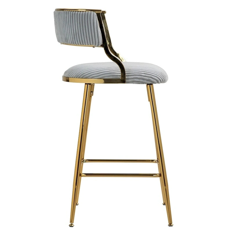 26 Counter Height Bar Stools Corduroy Kitchen Island (Set of 2)