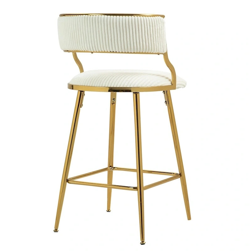 26 Counter Height Bar Stools Corduroy Kitchen Island (Set of 2)