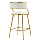 26 Counter Height Bar Stools Corduroy Kitchen Island (Set of 2)