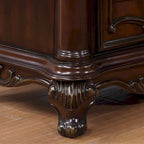 Furniture of America Eugene Traditional 3-Piece Solid Wood Panel Bedroom Set