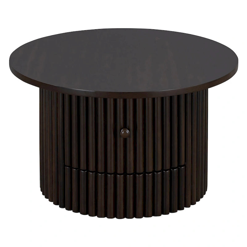 30.5 MDF Coffee Table with Drawer & Slat Base