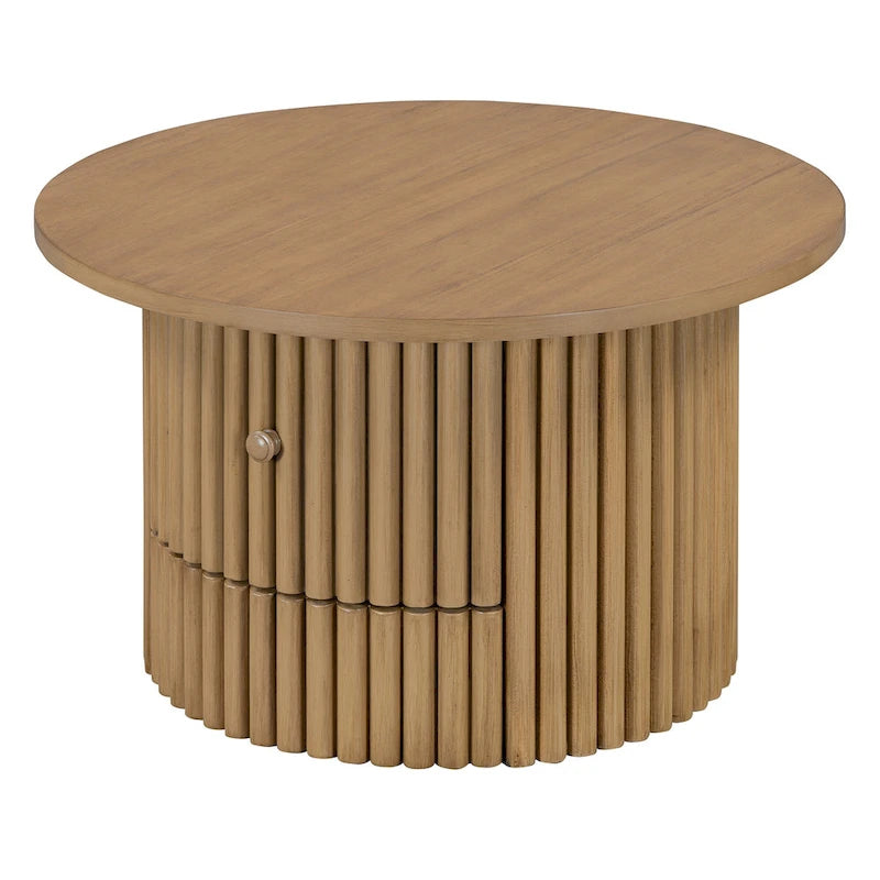 30.5 MDF Coffee Table with Drawer & Slat Base