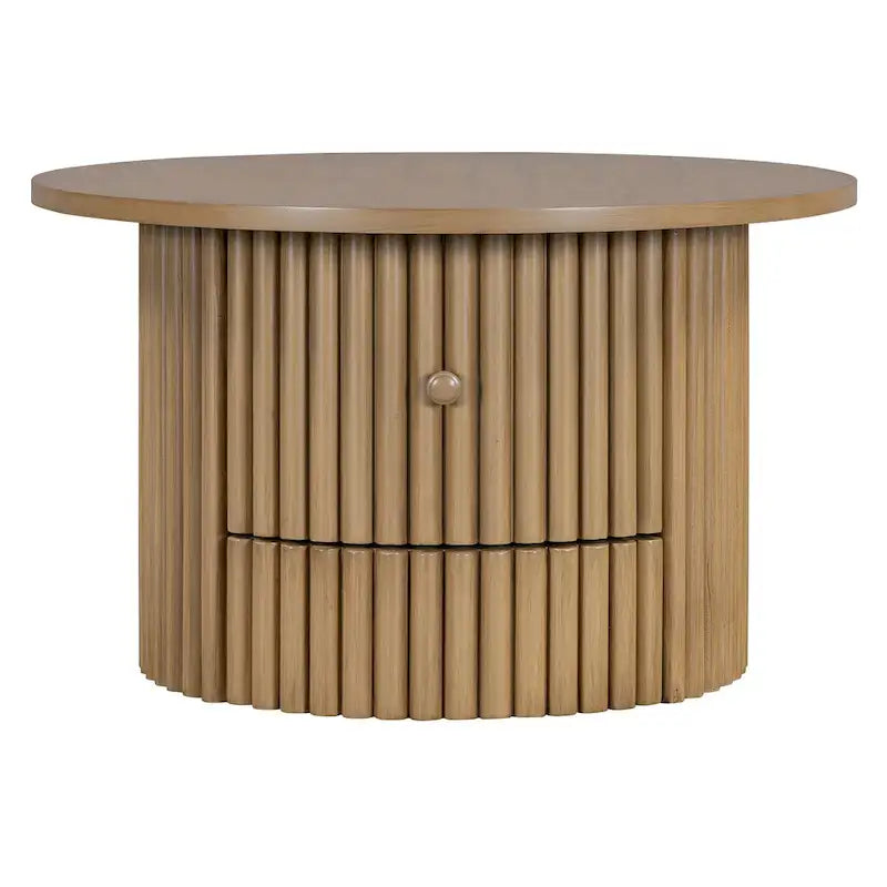 30.5 MDF Coffee Table with Drawer & Slat Base