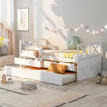 White Pine Twin Daybed with Drawers and Trundle