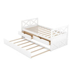 White Pine Twin Daybed with Drawers and Trundle