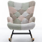Multicolor Teddy 33.4 Rocking Chair with Glider