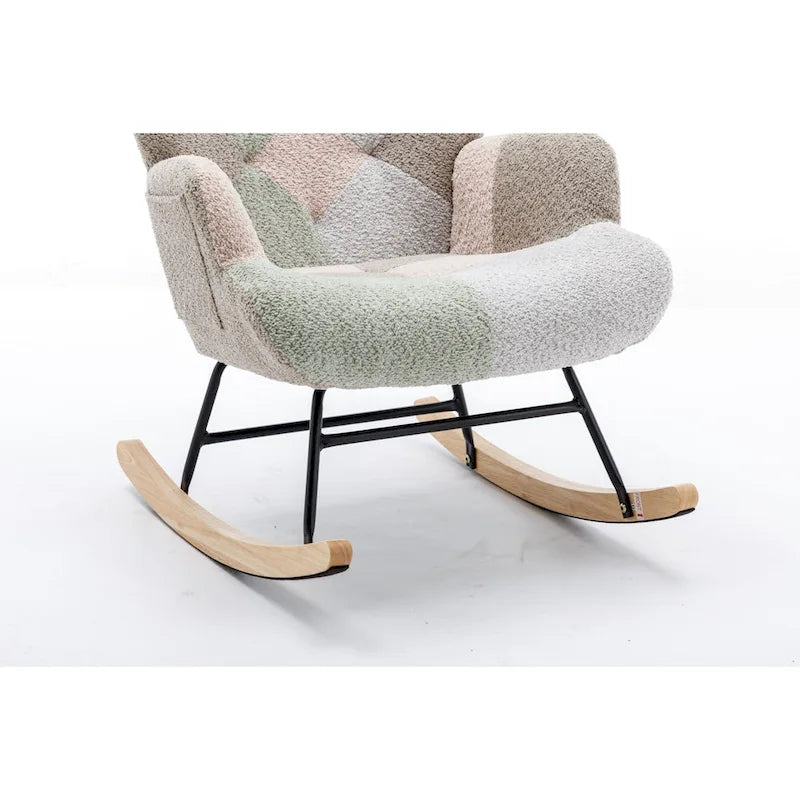 Multicolor Teddy 33.4 Rocking Chair with Glider