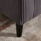 Modern 24.8 Upholstered Barrel Chair with Wood Legs and Pillows for Living Room