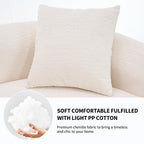 Luxury Chenille Fabric Sofa,4 Seater Modular Curved Sectional Couch