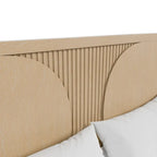 Furniture of America Adrienne Modern Rustic Solid Wood Fluting Panel Bed