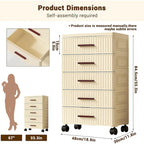 4 or 5 Layers Plastic Drawer Storage Cabinet Bedside Table with Handle
