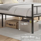 Metal Bed Frame with Headboard and Footboard- Twin/Full/Queen Size Bed