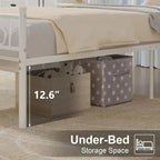Metal Bed Frame with Headboard and Footboard- Twin/Full/Queen Size Bed