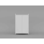 Pantry Storage Cabinet with Doors and Retractable Doors