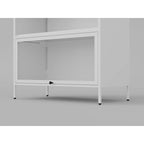 Pantry Storage Cabinet with Doors and Retractable Doors