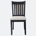 Black Finish Set of 2 Seating Chairs