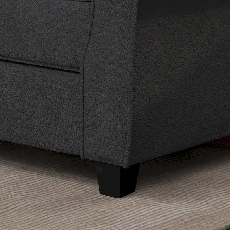 Upholstered Sofa with Solid Wood Frame - 30.30 x 56.30 x 33.10
