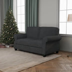 Upholstered Sofa with Solid Wood Frame - 30.30 x 56.30 x 33.10