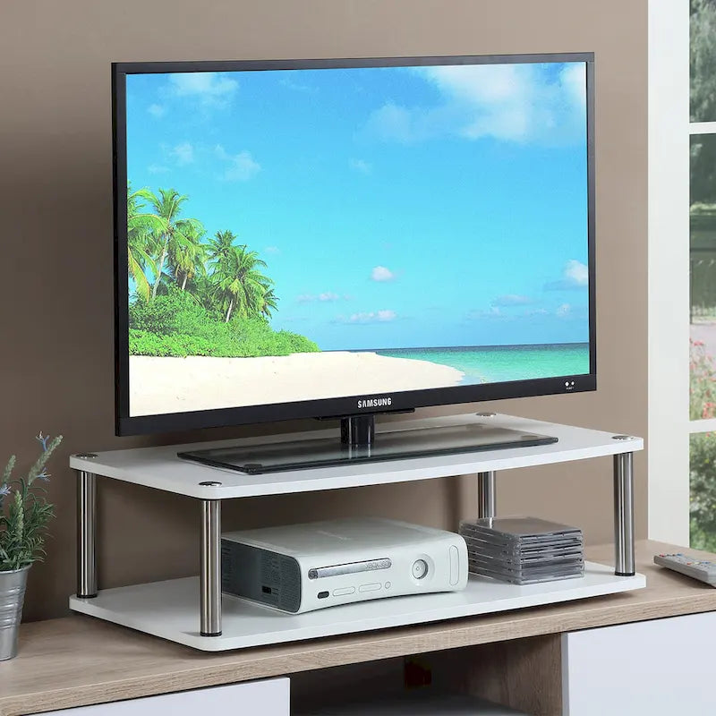 Convenience Concepts Designs2Go XL Double Tier Swivel Riser for TVs up to 37 Inches