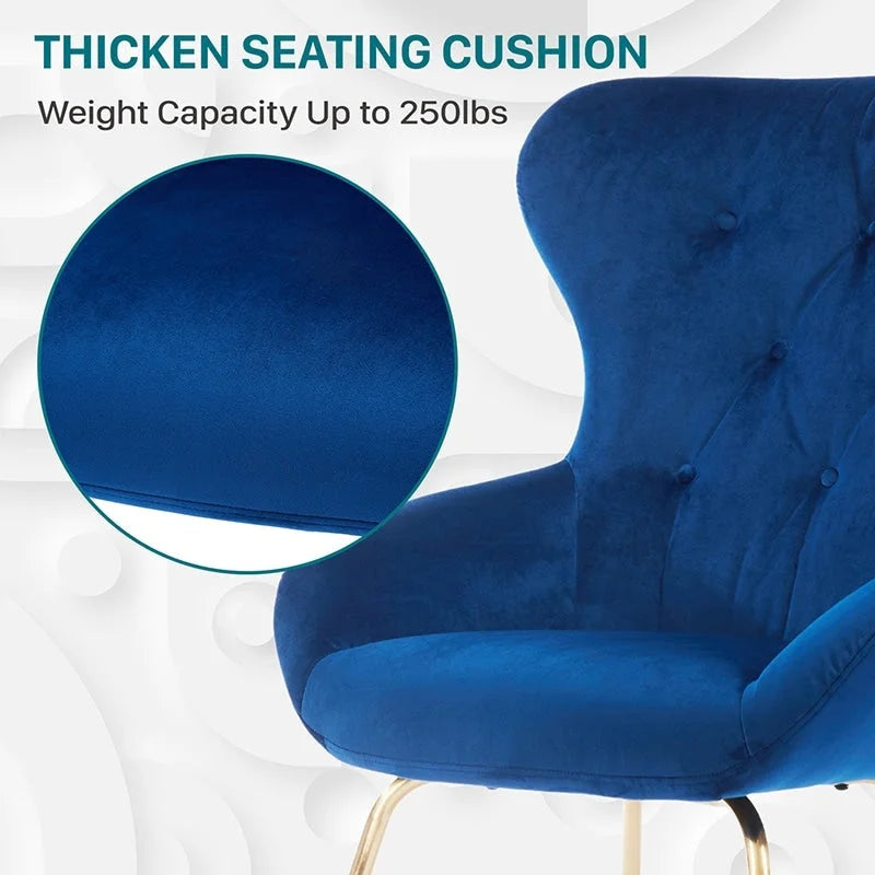 Waters Mid-Century Modern Blue Metal Office Chair by Furniture of America