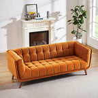 Modern Chesterfield Velvet Living Room Couch