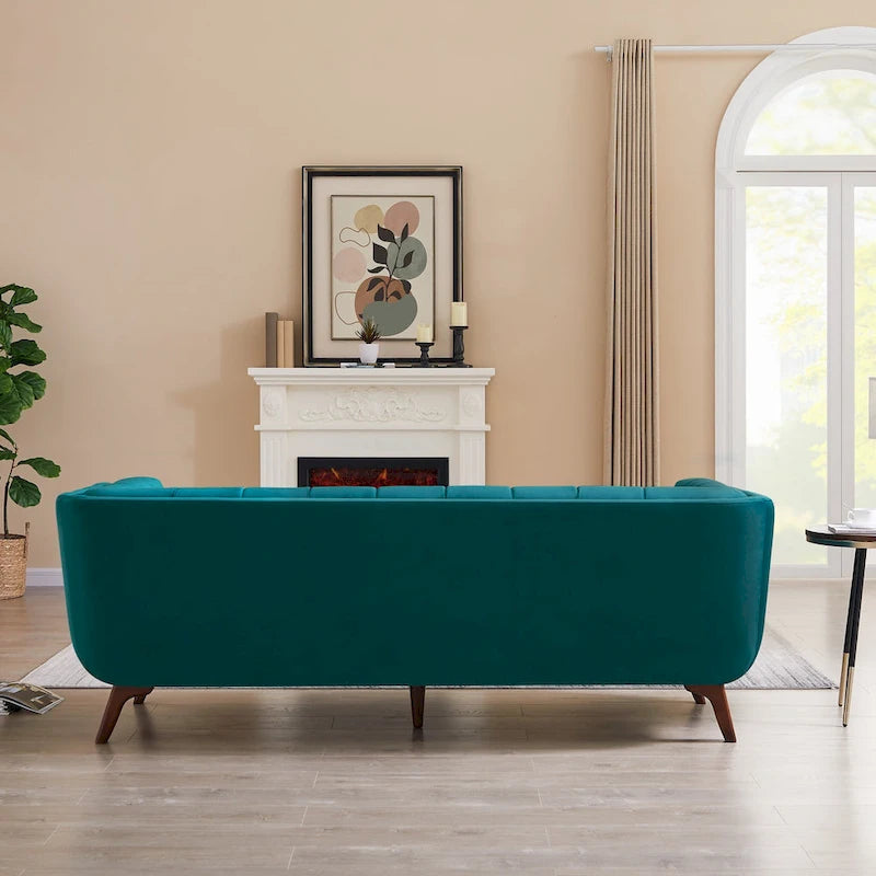 Modern Chesterfield Velvet Living Room Couch