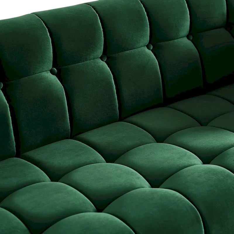 Modern Chesterfield Velvet Living Room Couch