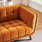Modern Chesterfield Velvet Living Room Couch