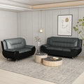 William Street Faux Leather Upholstered 2PCS Living Room Set