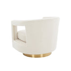 Stark Modern Velvet Swivel Accent Chair