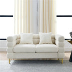 Oversized 2 Seater Sectional Sofa, Living Room Fabric Sectional Sofa