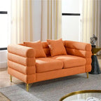 Oversized 2 Seater Sectional Sofa, Living Room Fabric Sectional Sofa