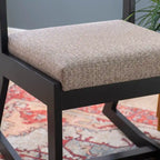 Clyde Solid Wood Black Sled Base Accent Chair