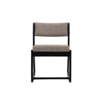 Clyde Solid Wood Black Sled Base Accent Chair