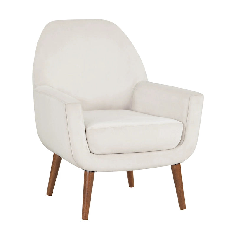 Mid-Century Velvet Arm Chair