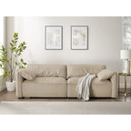 VANOMi 88.6 inch Modern Sofa, Leisure Couch For Gaming Room Living Room - 75' x 24'