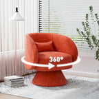 Ouyessir 360 Degree Modern Swivel Cuddle Barrel Sofa Chairs