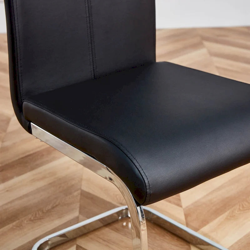 Modern Dining Chairs PU Faux Leather set of 4