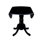 42 in. Drop Leaf Table with 4 Cross Back Dining Chairs - 5 Piece Set