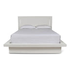 New Classic Furniture Vexa White High Gloss 4-Piece Bedroom Set with Nightstand