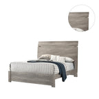 Wood Grain Surface Bed, Weathered Grey