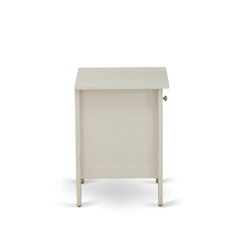 King Bedroom Set with 1 Bed and a Wire Brushed Butter Cream End Table - Mist Beige Linen Fabric Bed(Pieces Option)