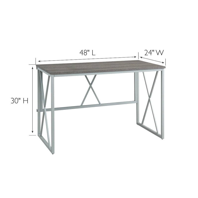 Collapsible Slatted Mission Writing Computer Desk