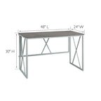 Collapsible Slatted Mission Writing Computer Desk