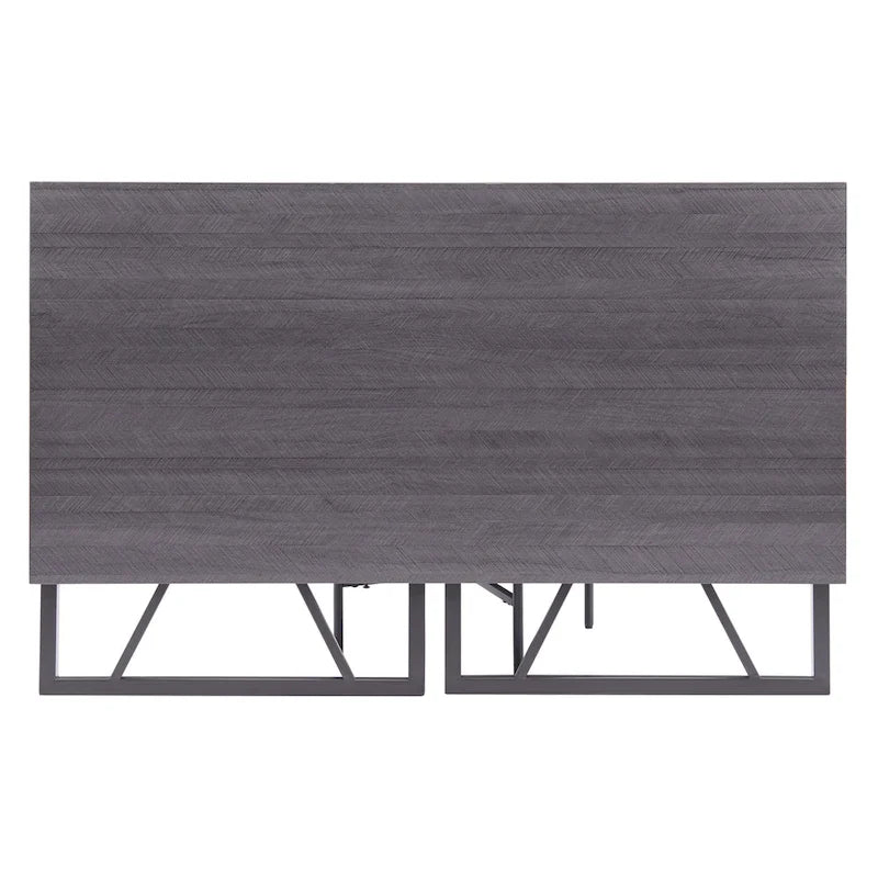 Collapsible Slatted Mission Writing Computer Desk