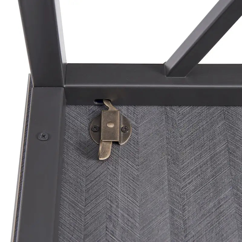 Collapsible Slatted Mission Writing Computer Desk